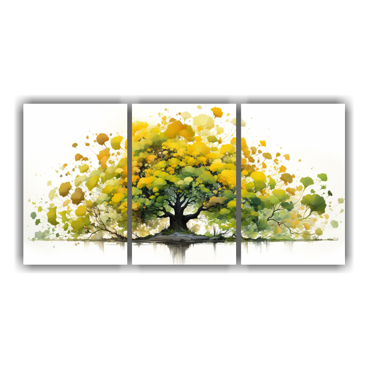 pintura-abstracta-de-motivos-vibrantes-de-rbol-bons-i-de-ginkgo-biloba-en-tres-artes-tema-motivo