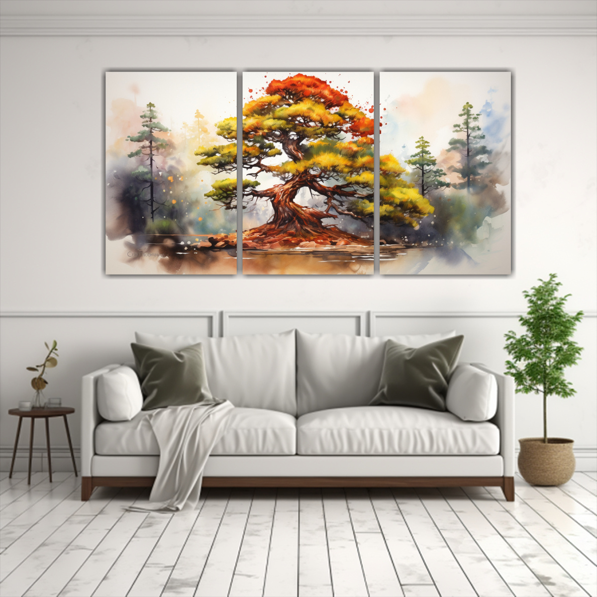 pintura-abstracta-de-rbol-bons-i-de-pino-en-colores-amarillo-y-rojo-1