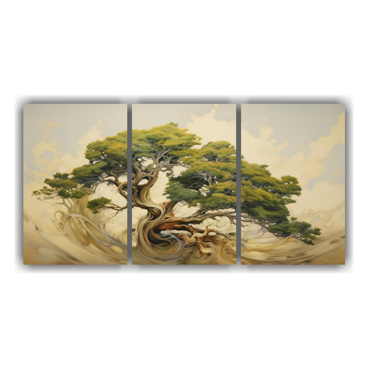 pintura-abstracta-de-tres-lienzos-impresionante-estilo-leo-detallado-del-rbol-de-enebro