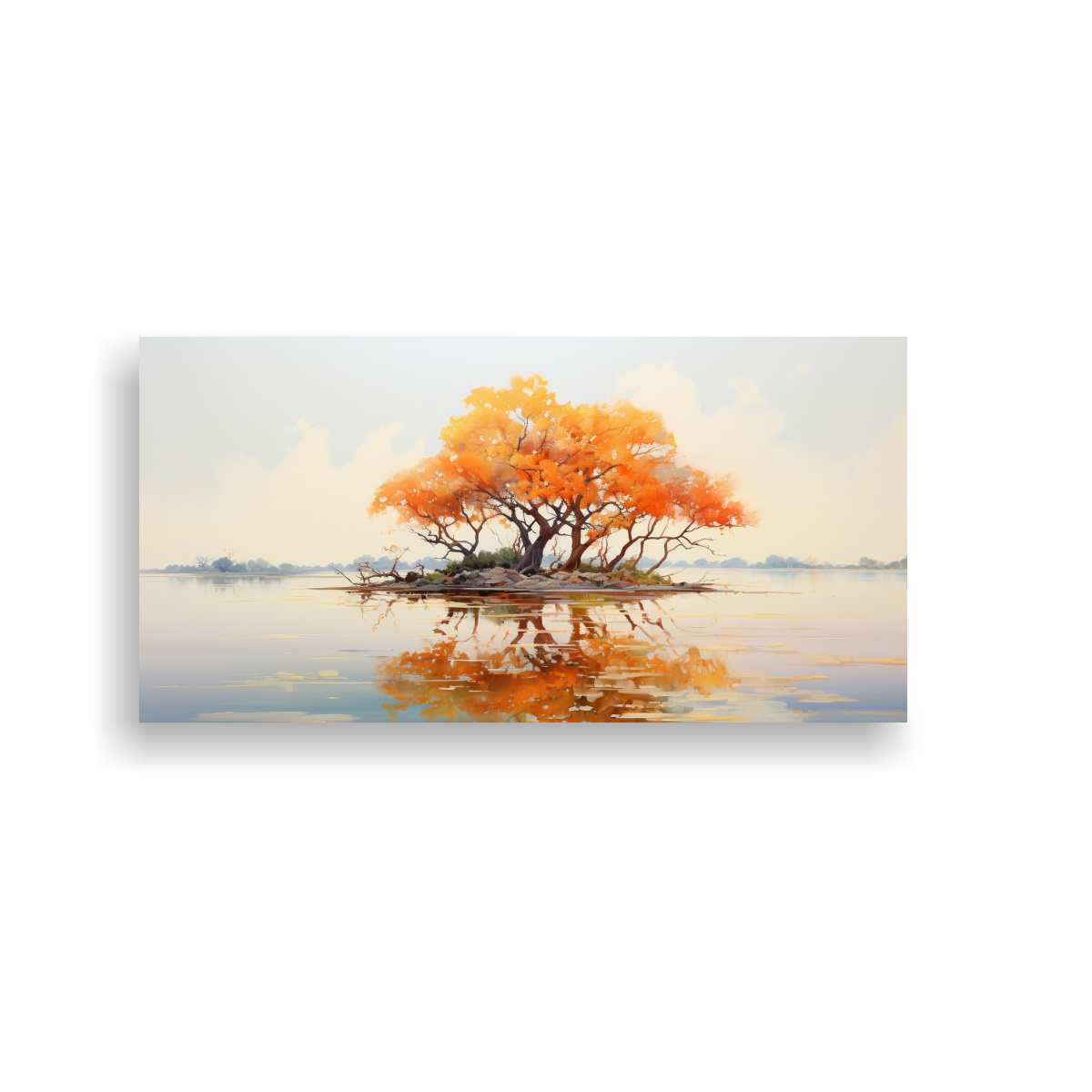 pintura-abstracta-de-un-rbol-de-mangle-en-colores-amarillo-y-naranja