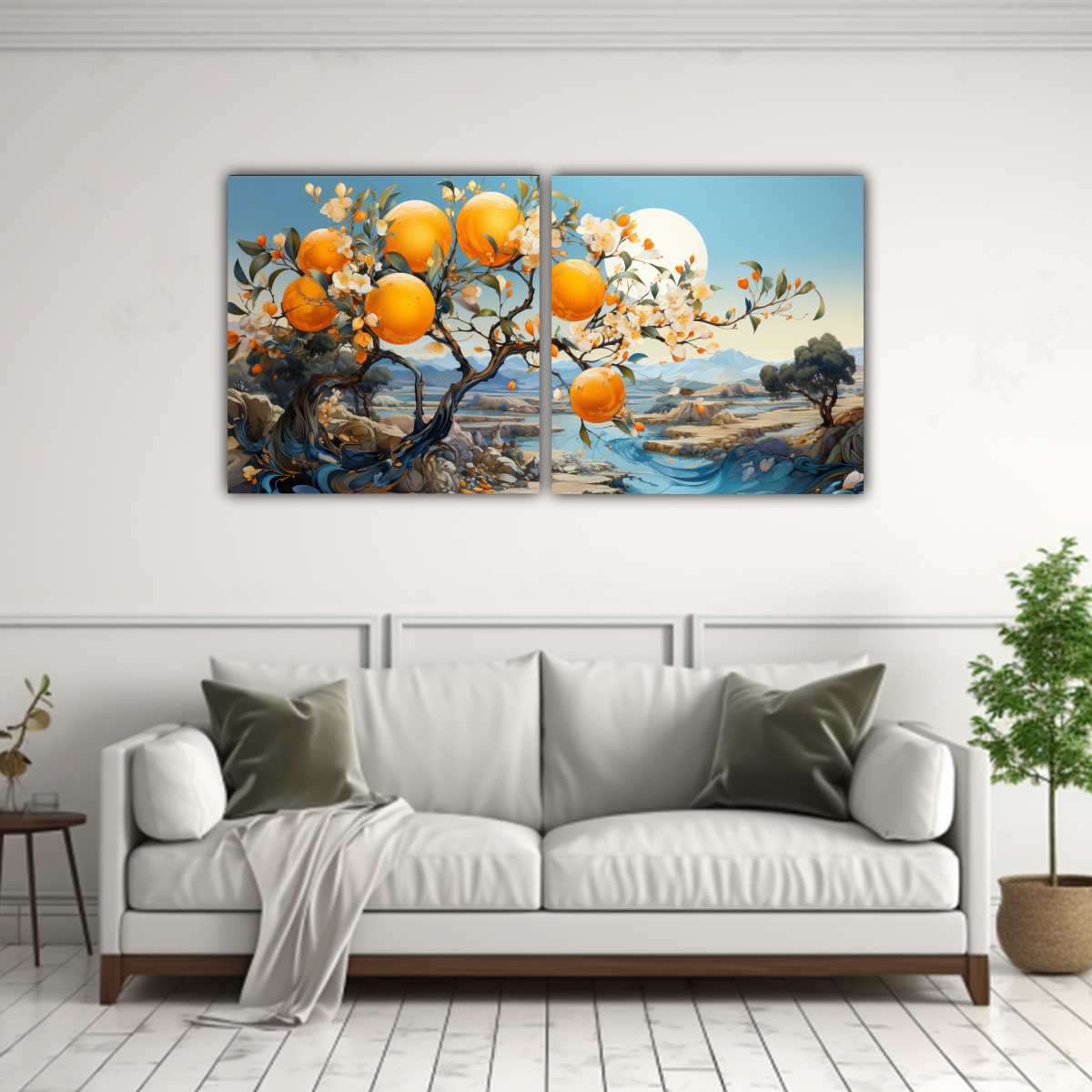 pintura-abstracta-de-un-rbol-de-naranja-en-colores-dorados-y-azules-sobre-lienzo-set-2-1-1