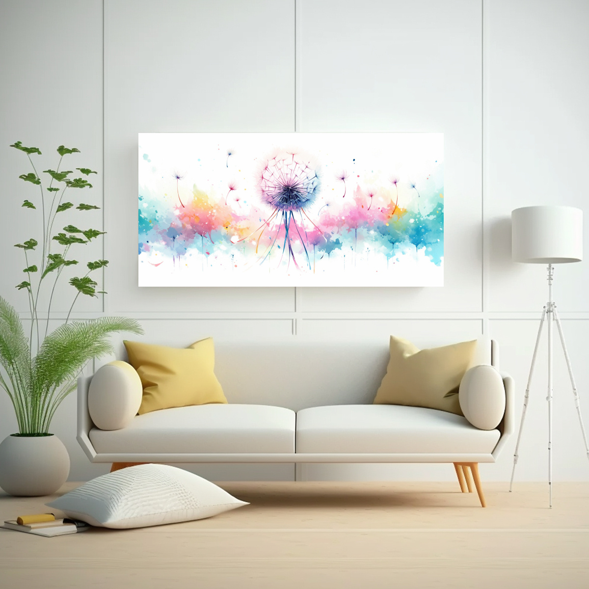 pintura-abstracta-de-una-flor-de-diente-de-le-n-en-colores-del-arco-ris-1