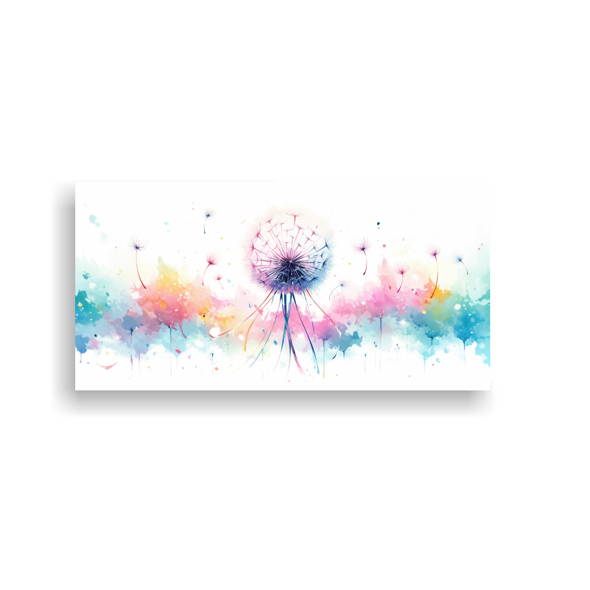 pintura-abstracta-de-una-flor-de-diente-de-le-n-en-colores-del-arco-ris