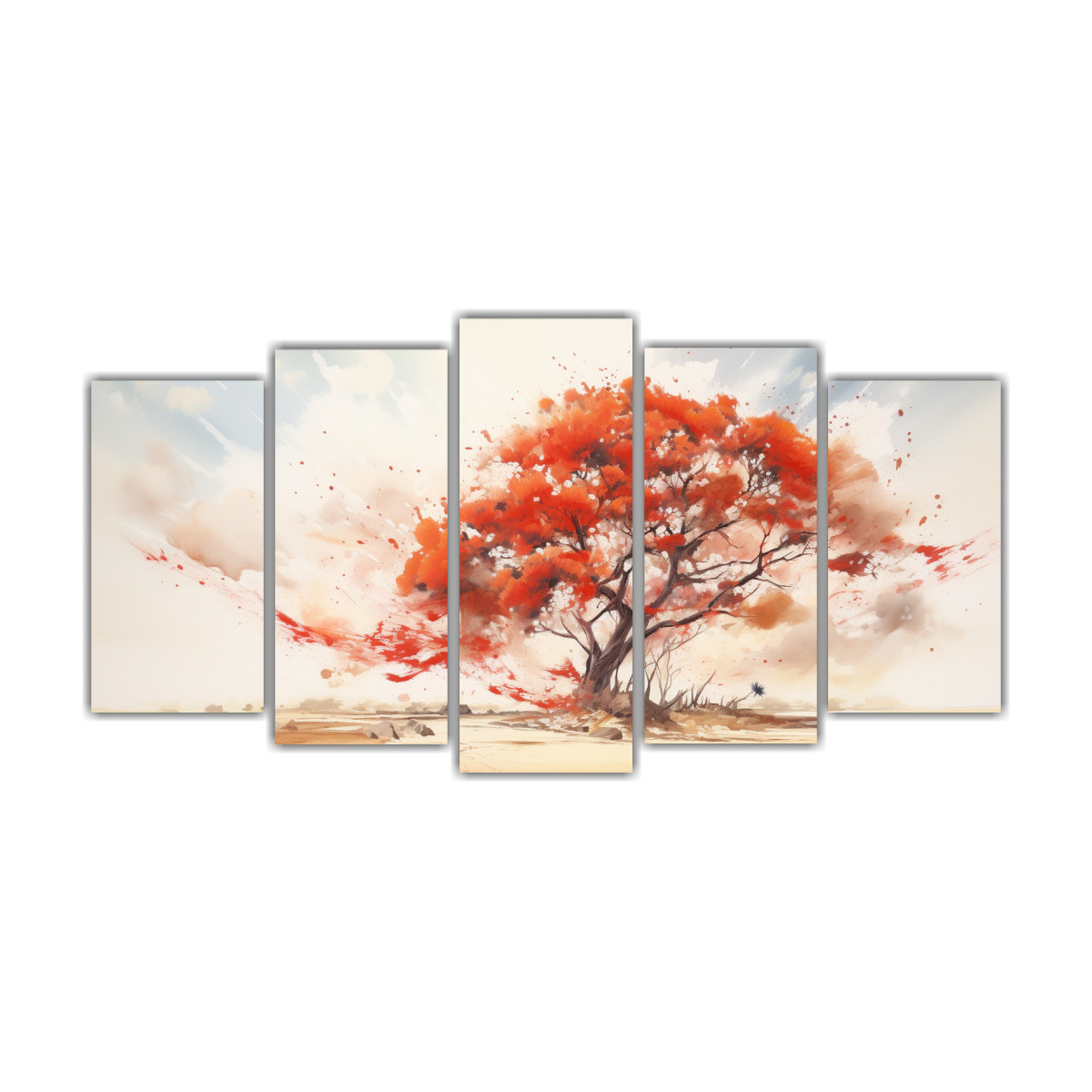 pintura-abstracta-elegante-del-rbol-de-acacia-con-colores-rojos