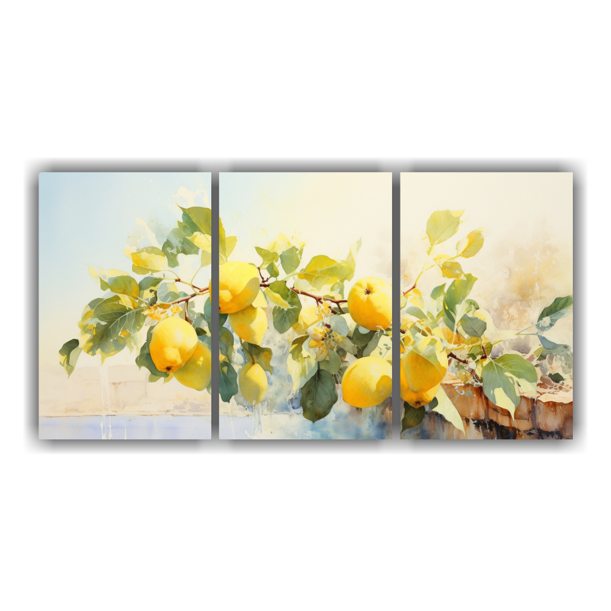 pintura-abstracta-en-colores-amarillo-y-blanco-estilo-galer-a-con-rbol-de-higo-tres-cuadros-armon-a-crom-tica-acuarela-