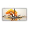 pintura-abstracta-en-colores-amarillo-y-naranja-de-rbol-de-mangle-duradero-dos-cuadros