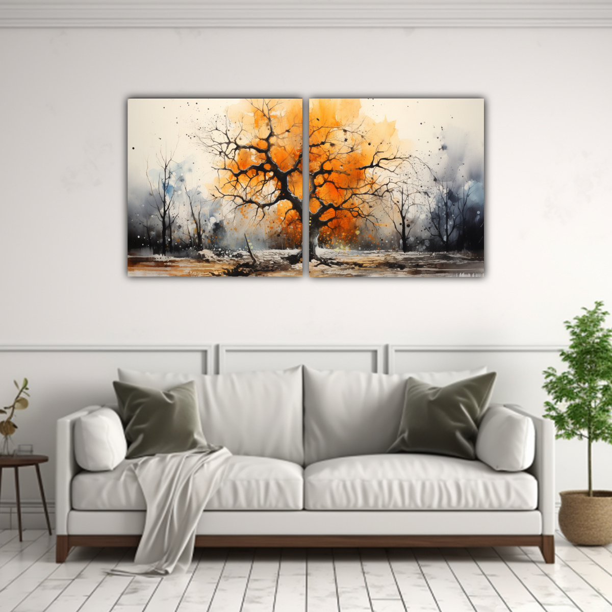 pintura-abstracta-en-colores-naranja-y-negro-de-un-rbol-forestal-dos-composiciones-composici-n-esquema-a-1