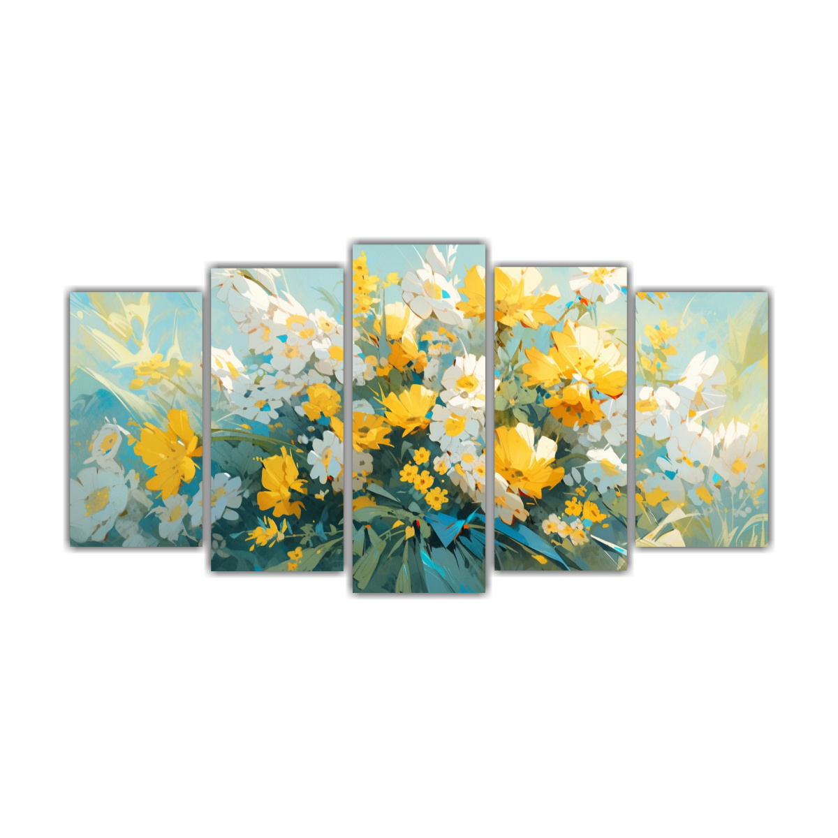 pintura-abstracta-en-lienzo-amarillo-y-turquesa-para-decoraci-n-de-cuarto-conjunto-de-5-lienzos-de-tela