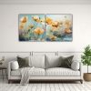 pintura-abstracta-est-tica-con-flores-buttercups-en-colores-verde-y-naranja-1