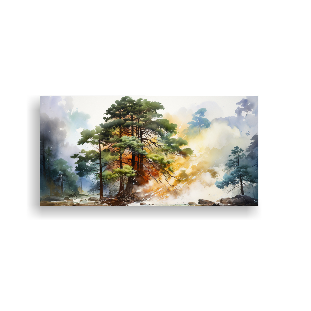 pintura-abstracta-impactante-de-rbol-de-secuoya-dorado-y-azul-en-lienzo