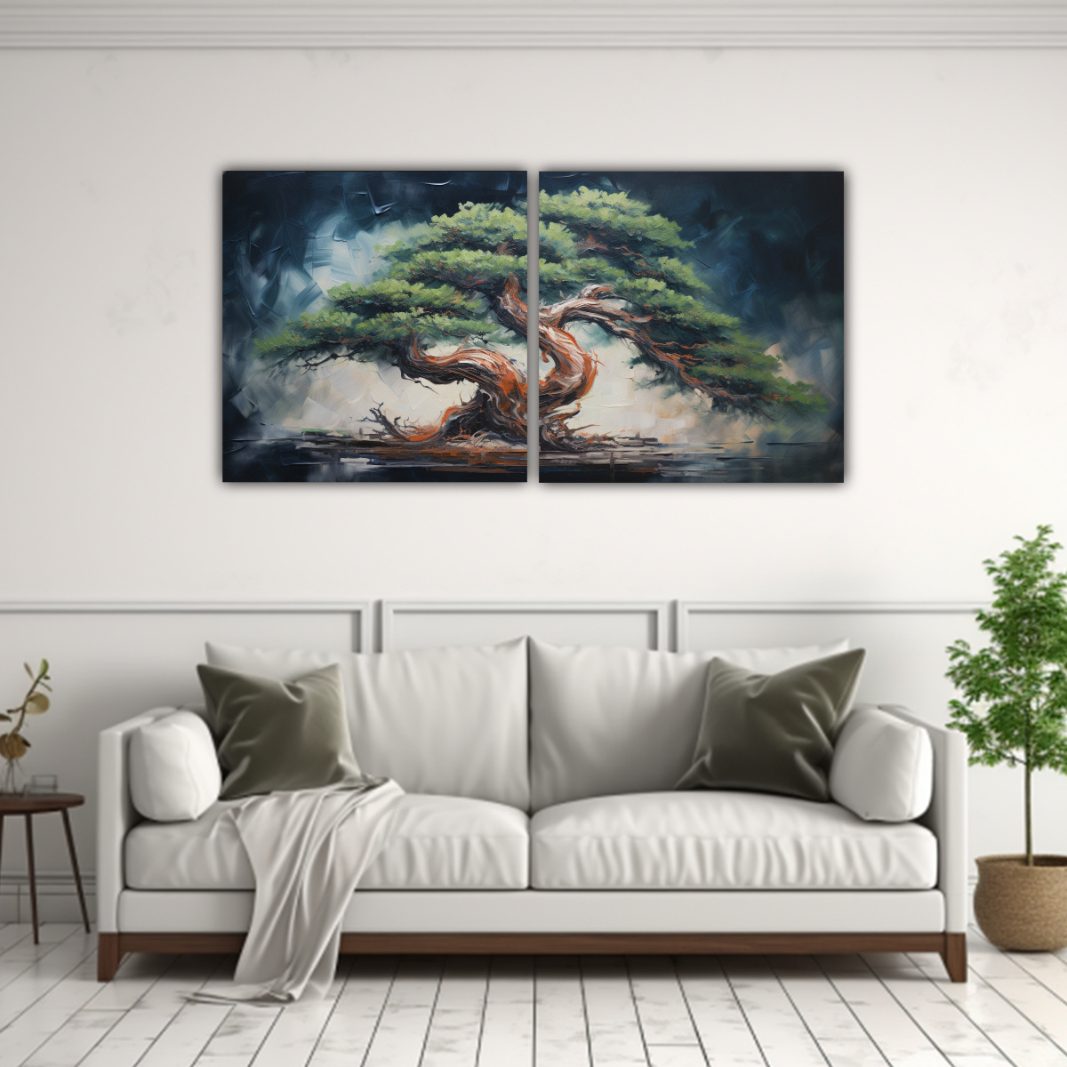 pintura-abstracta-innovadora-de-un-rbol-de-picea-bons-i-de-dos-artes-modernos-1