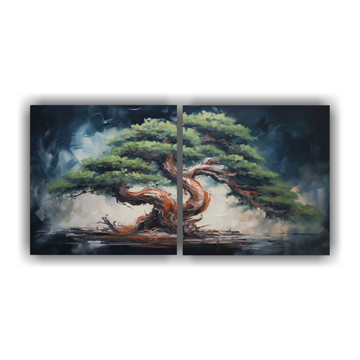 pintura-abstracta-innovadora-de-un-rbol-de-picea-bons-i-de-dos-artes-modernos