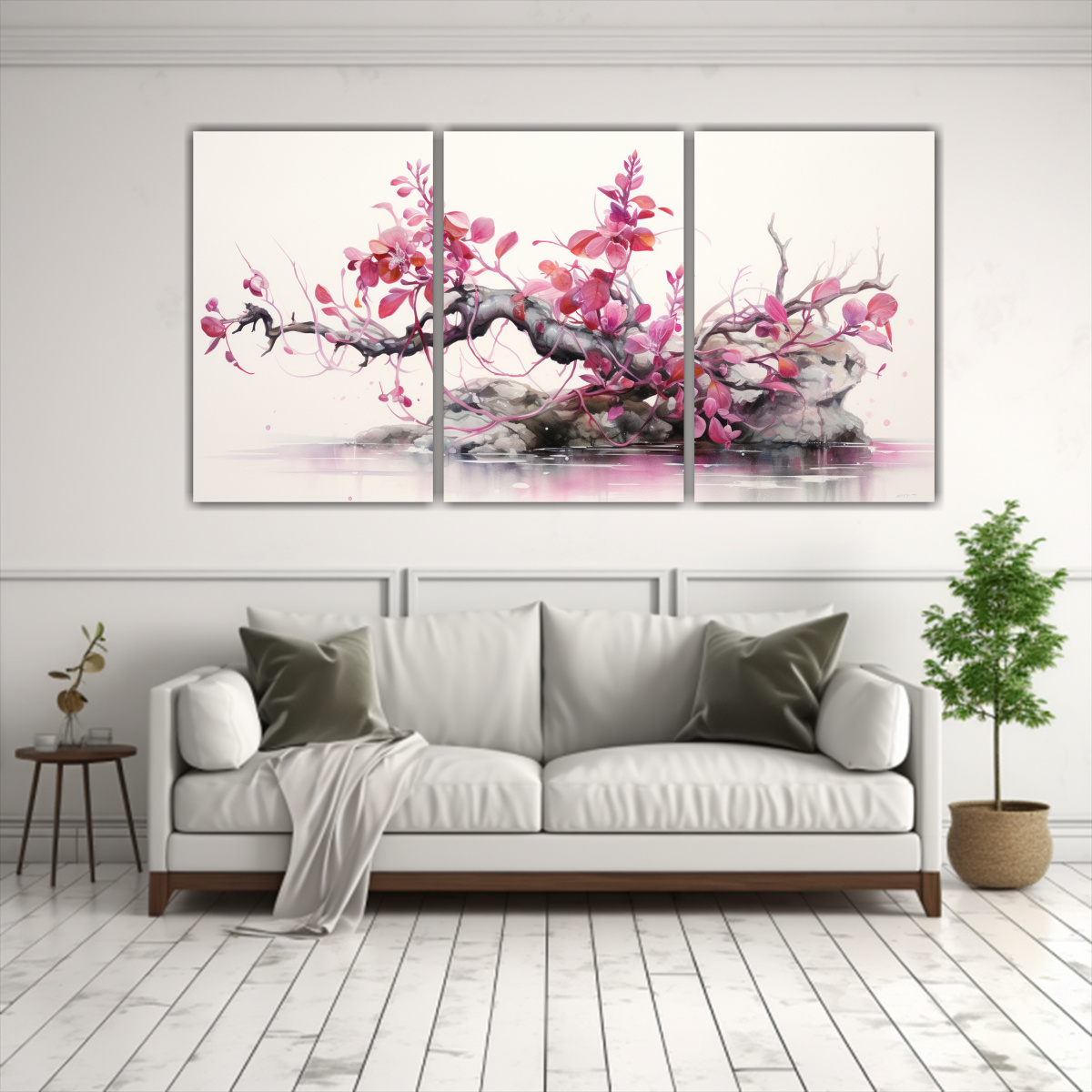 pintura-abstracta-moderna-en-colores-atenuados-de-bons-i-fucsia-de-3-artes-finos-1