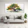 pintura-abstracta-set-3-canvas-creativa-impactante-bonsai-tree-colores-verde-y-naranja-para-decoraci-n-1