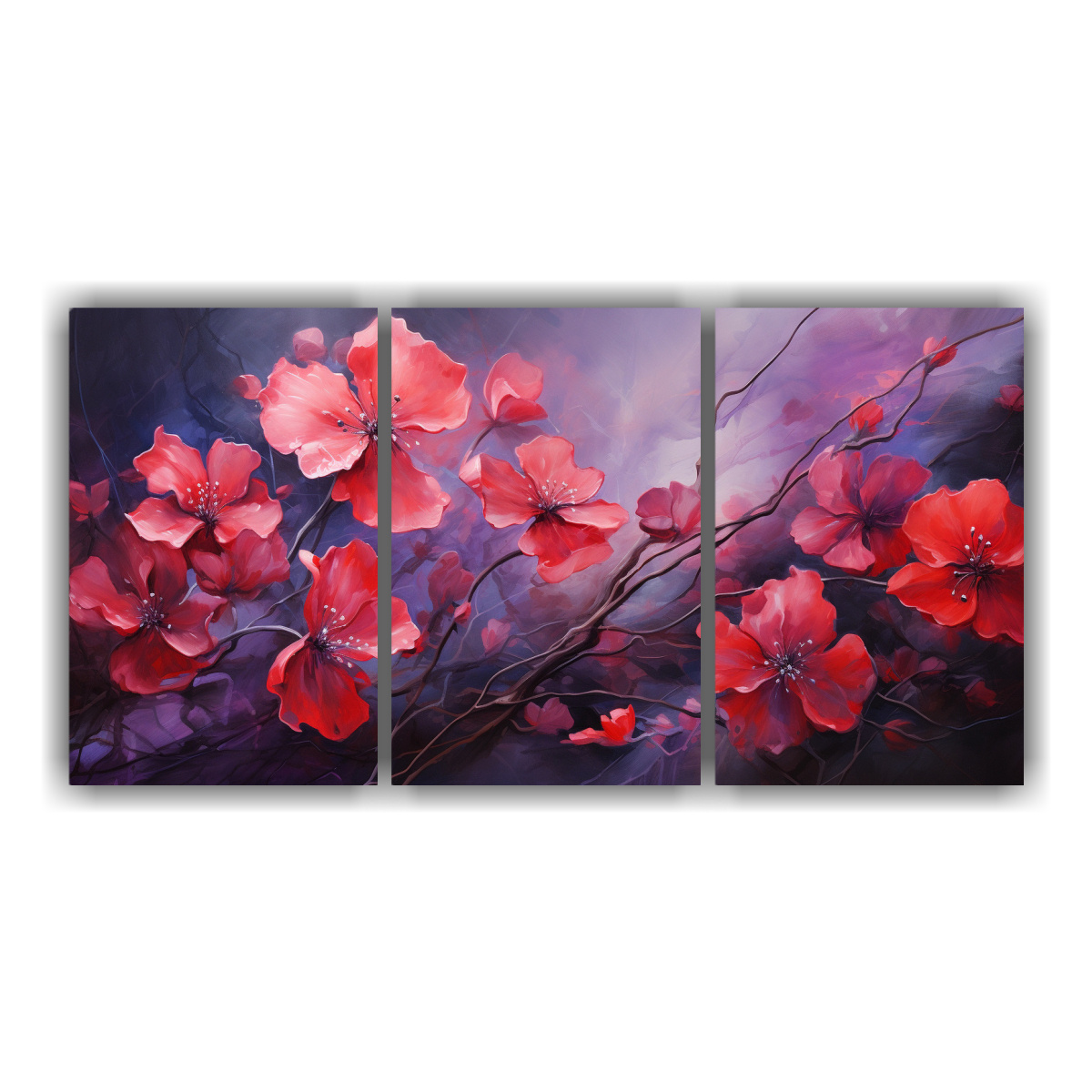 pintura-abstracta-tr-ptico-en-colores-rojo-y-negro