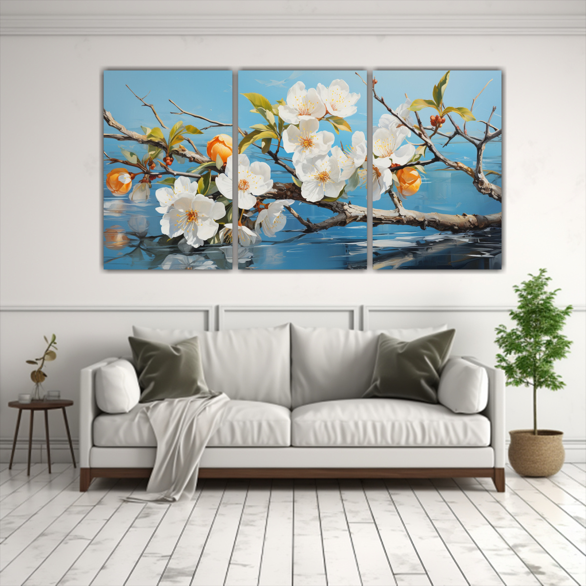 pintura-abstracta-tres-artes-forma-poder-en-blanco-y-azul-con-rbol-de-mango-y-agua-1