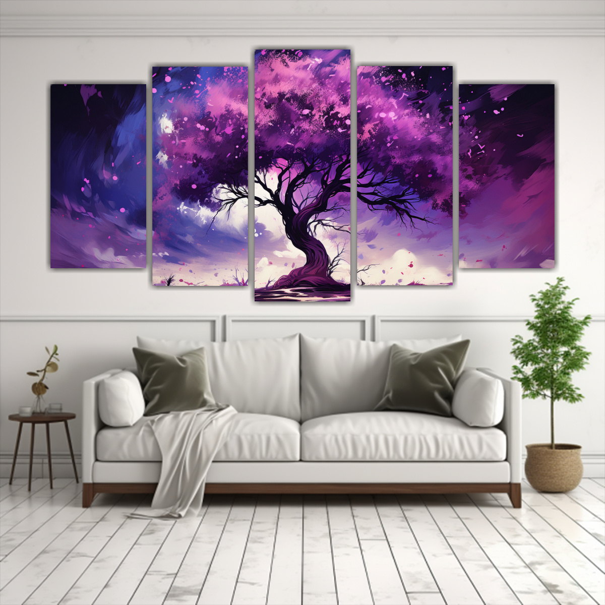 pintura-de-arte-de-pared-abstracto-con-rbol-de-aliso-en-colores-morados-en-ambiente-neonoir-1