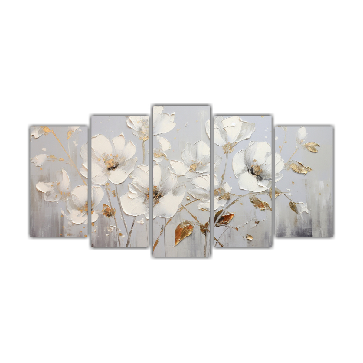 pintura-de-flores-blanco-y-plata-en-lienzo-vanguardia-obra-maestra