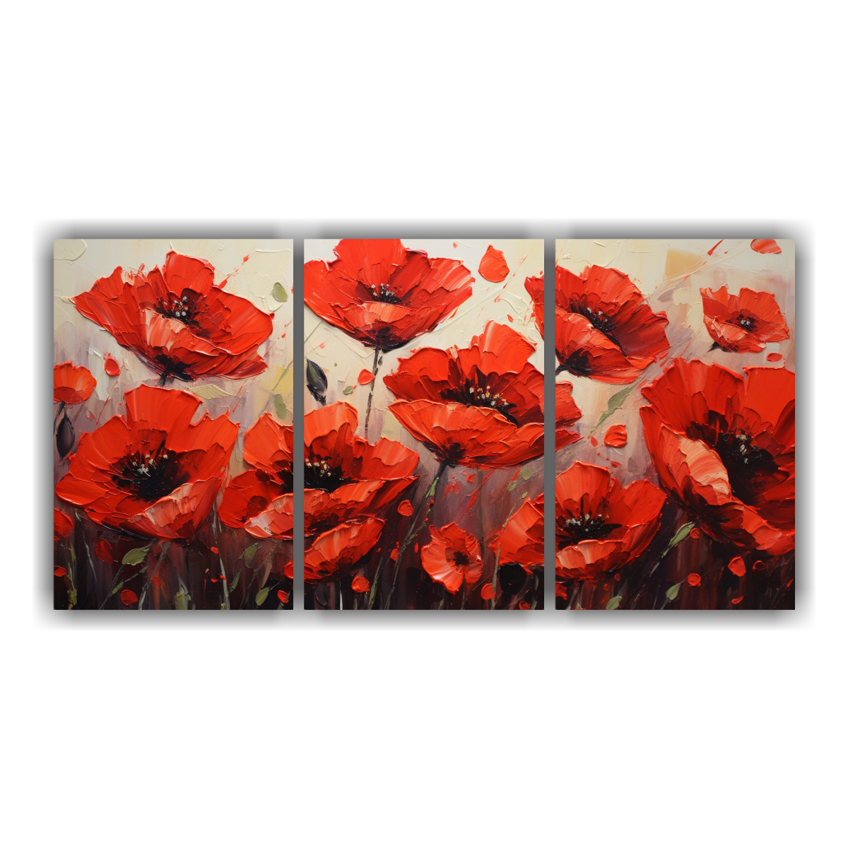 pintura-de-flores-en-lienzo-en-elegancia-roja-y-negra-