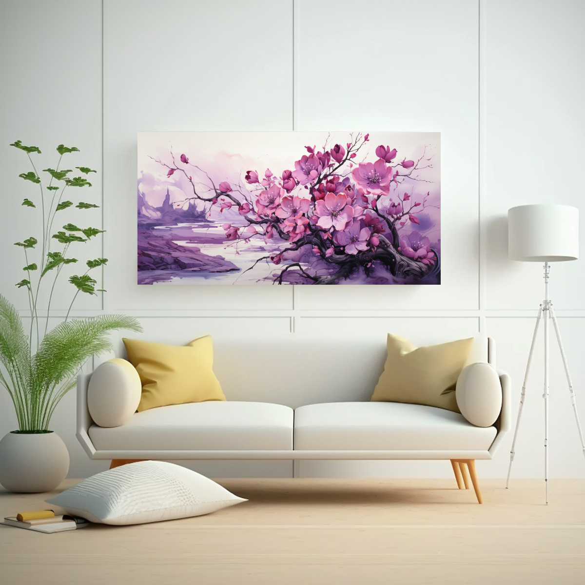 pintura-decorativa-de-arte-espectacular-fantas-a-rbol-de-acebo-en-tonos-morado-y-negro-ambiente-neonoir-1