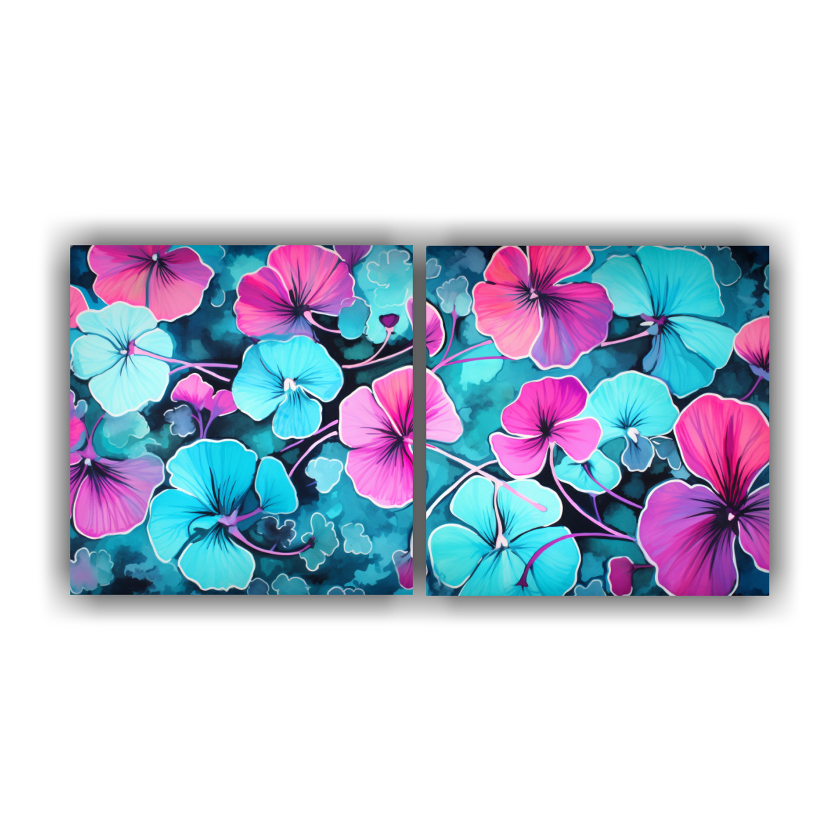 pintura-decorativa-de-estilo-galer-a-con-detalles-intrincados-de-nasturtium-herbs-en-colores-turquesa-y-rosa-neonoir