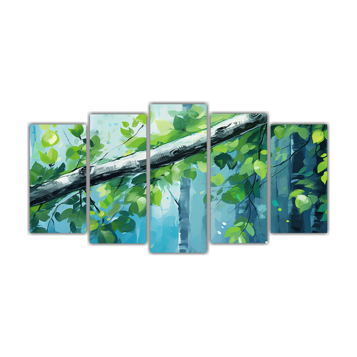 pintura-decorativa-en-lienzo-de-un-rbol-de-abedul-en-colores-verde-y-azul-con-atmosfera-neonoir