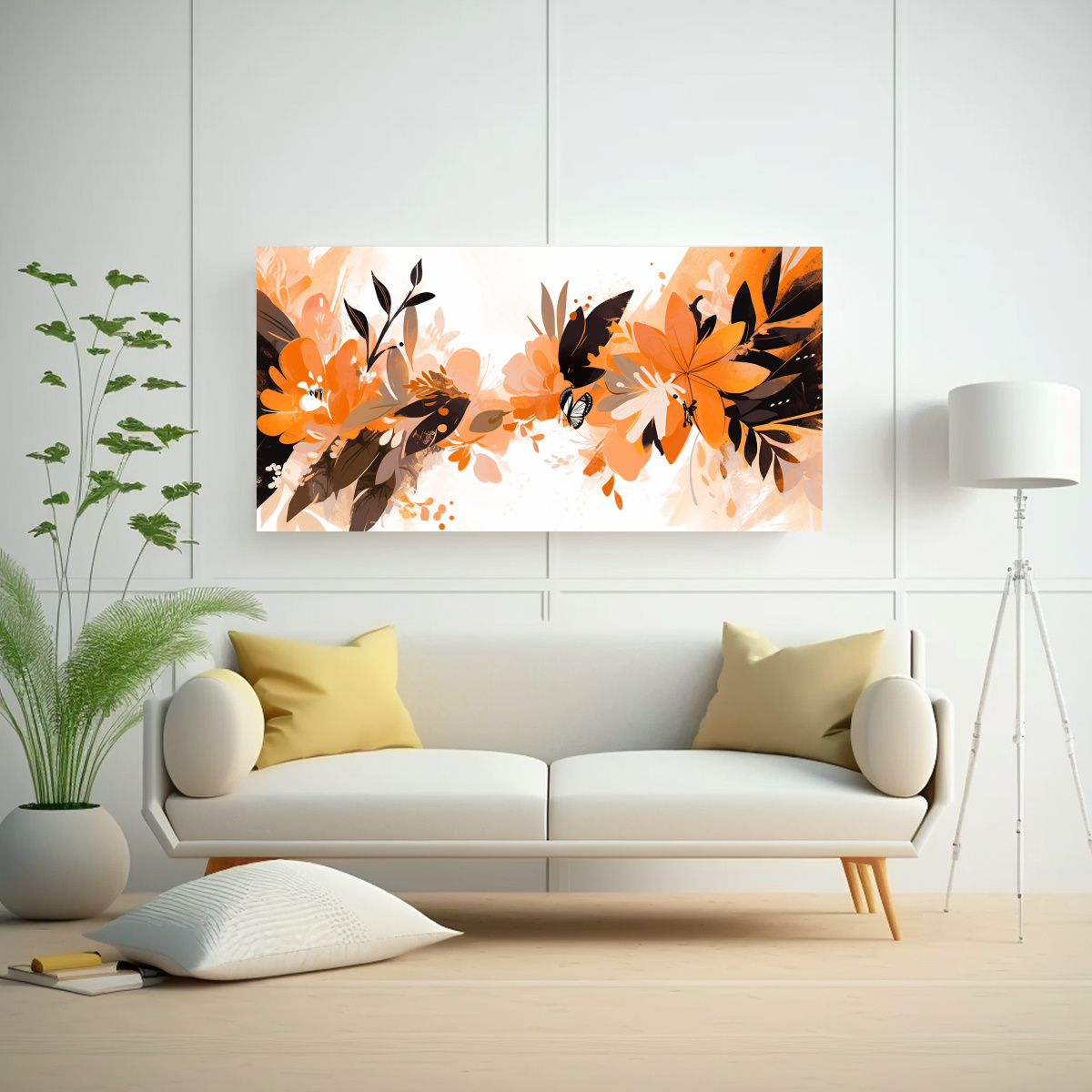pintura-decorativa-horizontal-con-motivos-naranja-estilo-neonoir-1-1