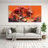 pintura-decorativa-inspirada-en-un-rbol-de-secuoya-en-colores-rojo-y-naranja-con-atm-sfera-neonoir-1