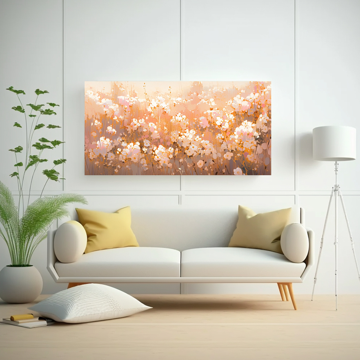 pintura-decorativa-majestuosas-flores-doradas-y-rosas-en-lienzo-1