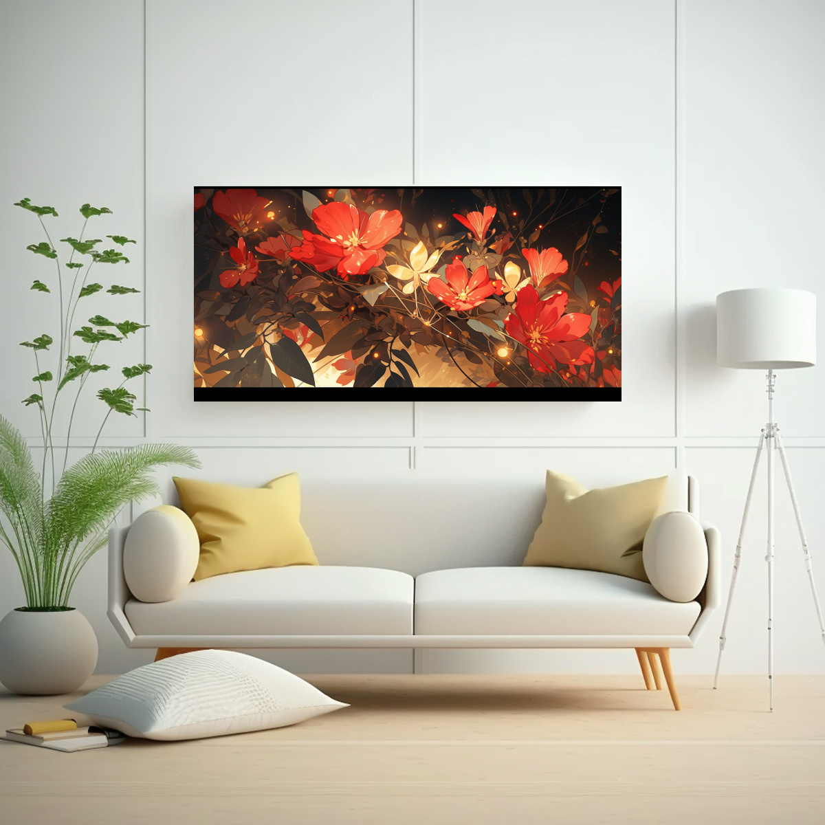 pintura-decorativa-tela-red-and-gold-colors-estilo-neonoir-intensidad-atmosf-rica-tem-tica-lienzo-1