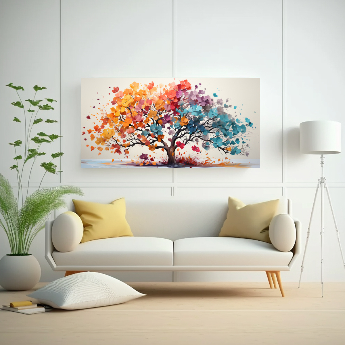 pintura-en-acuarelas-de-un-rbol-acacia-en-colores-neonoir-1