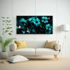 pintura-en-lienzo-con-motivo-de-flores-en-turquesa-y-negro-de-arte-finas-lineas-1