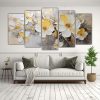 pintura-en-lienzo-de-flores-amarillas-y-plateadas-en-cinco-lienzos-de-tela-dibujo-obra-maestra-en-decoraci-n-1-1