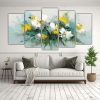 pintura-en-lienzo-de-flores-amarillas-y-verde-azulado-en-cuadros-vanguardistas-1