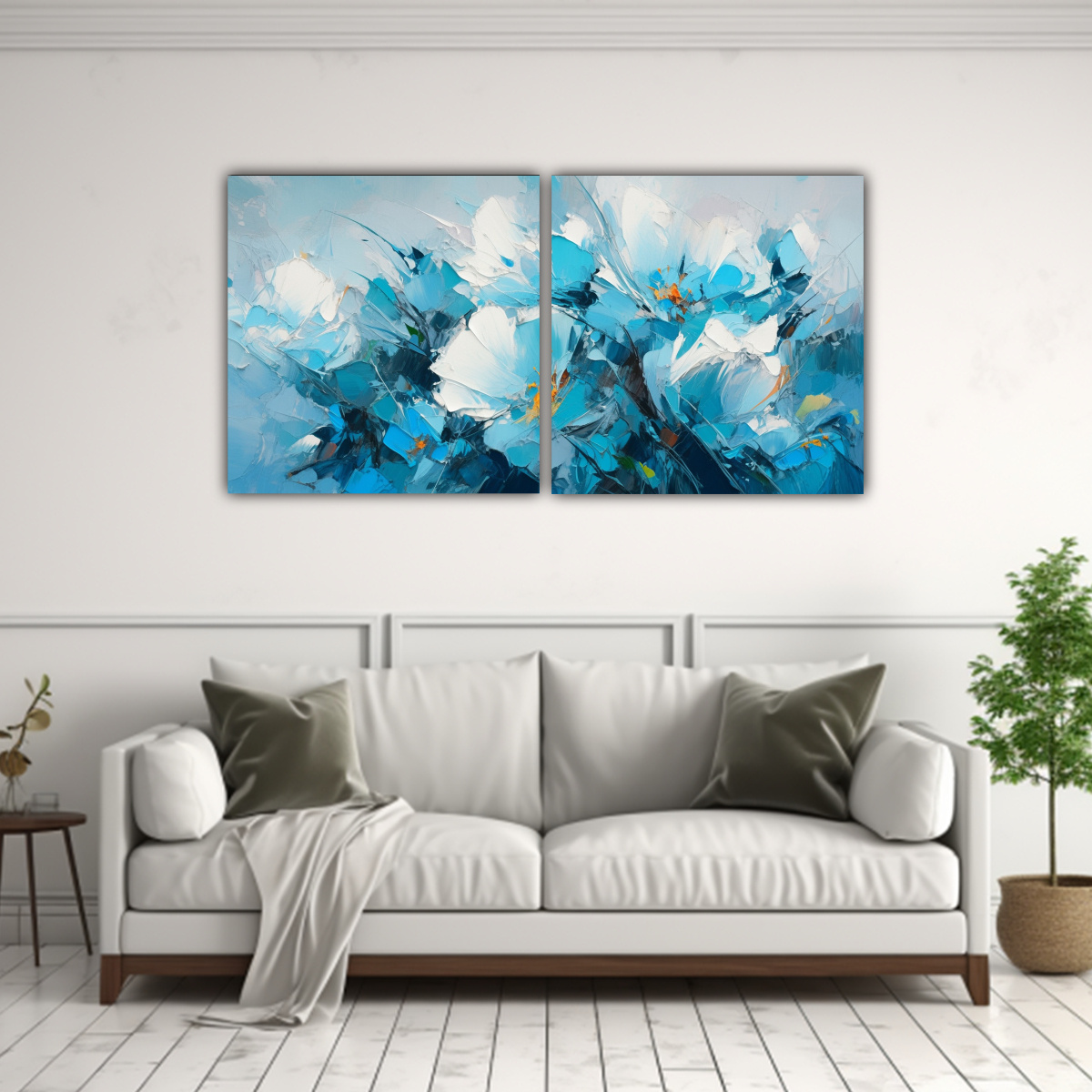 pintura-en-lienzo-dos-im-genes-urbanas-con-flores-en-tonos-turquesa-y-azul-1