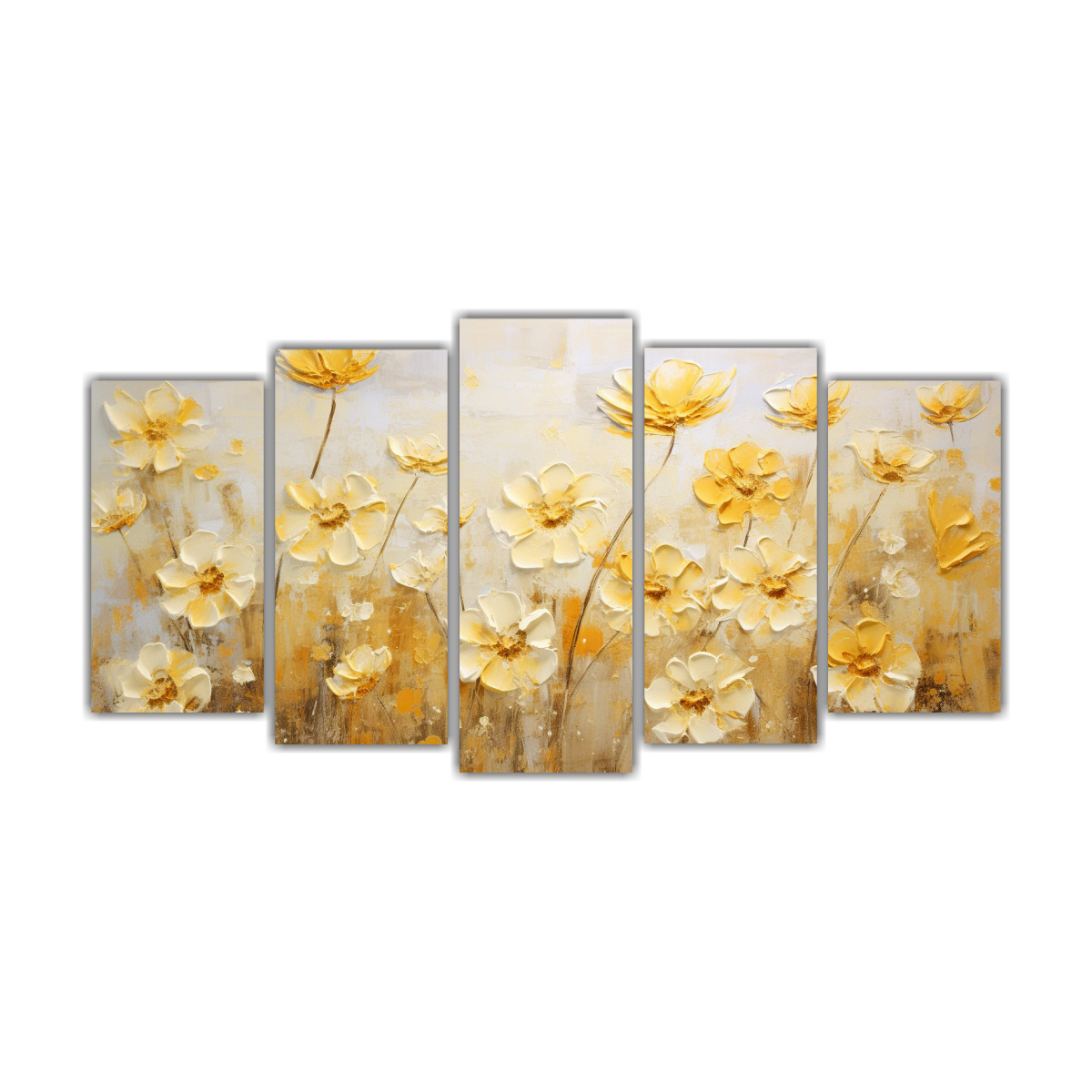 pintura-en-lienzo-estilo-galer-a-flores-amarillas-y-doradas-en-bastidor-efecto-visual-