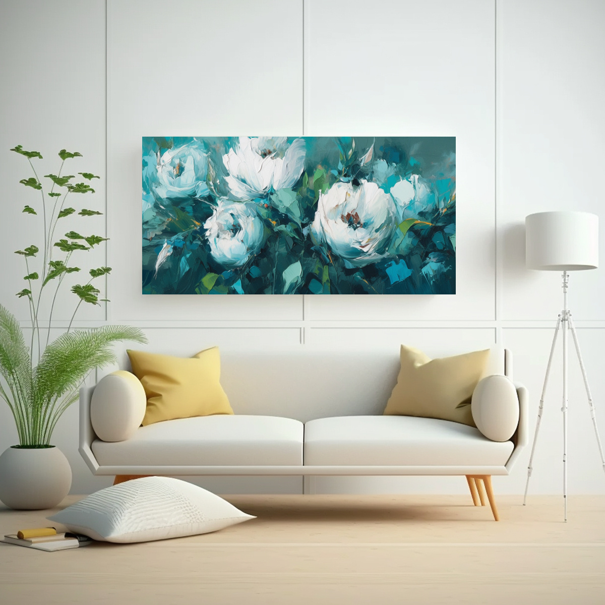 pintura-en-lienzo-estilo-tem-tica-floral-en-colores-turquesa-1