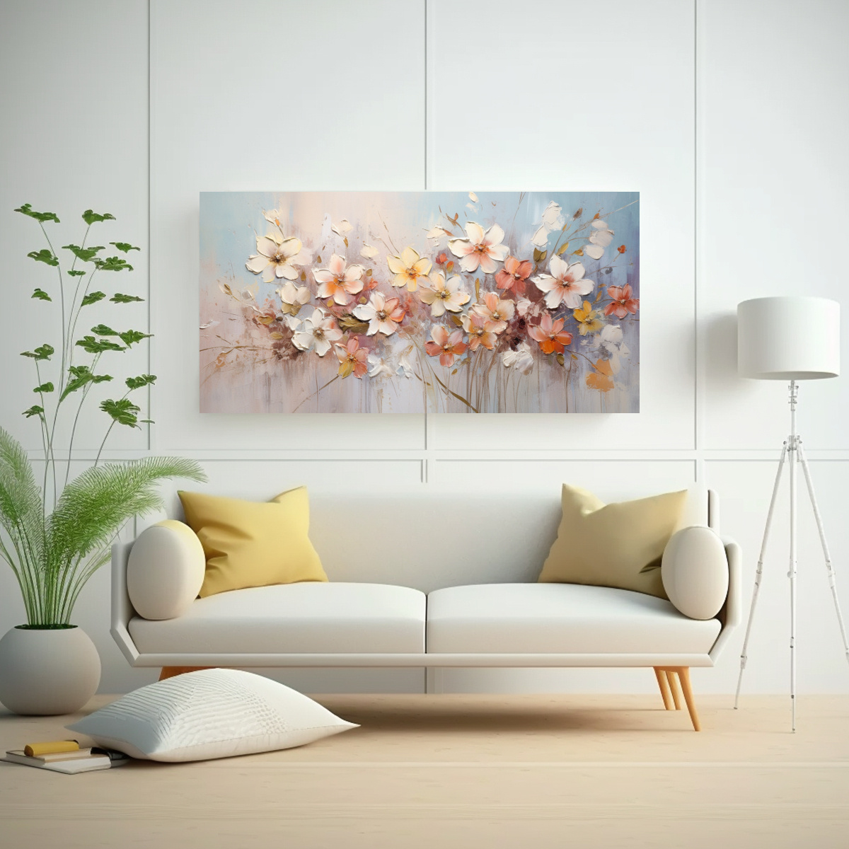 pintura-en-lienzo-innovadora-de-flores-en-colores-suaves-en-el-estilo-de-arte-finas-lineas-1