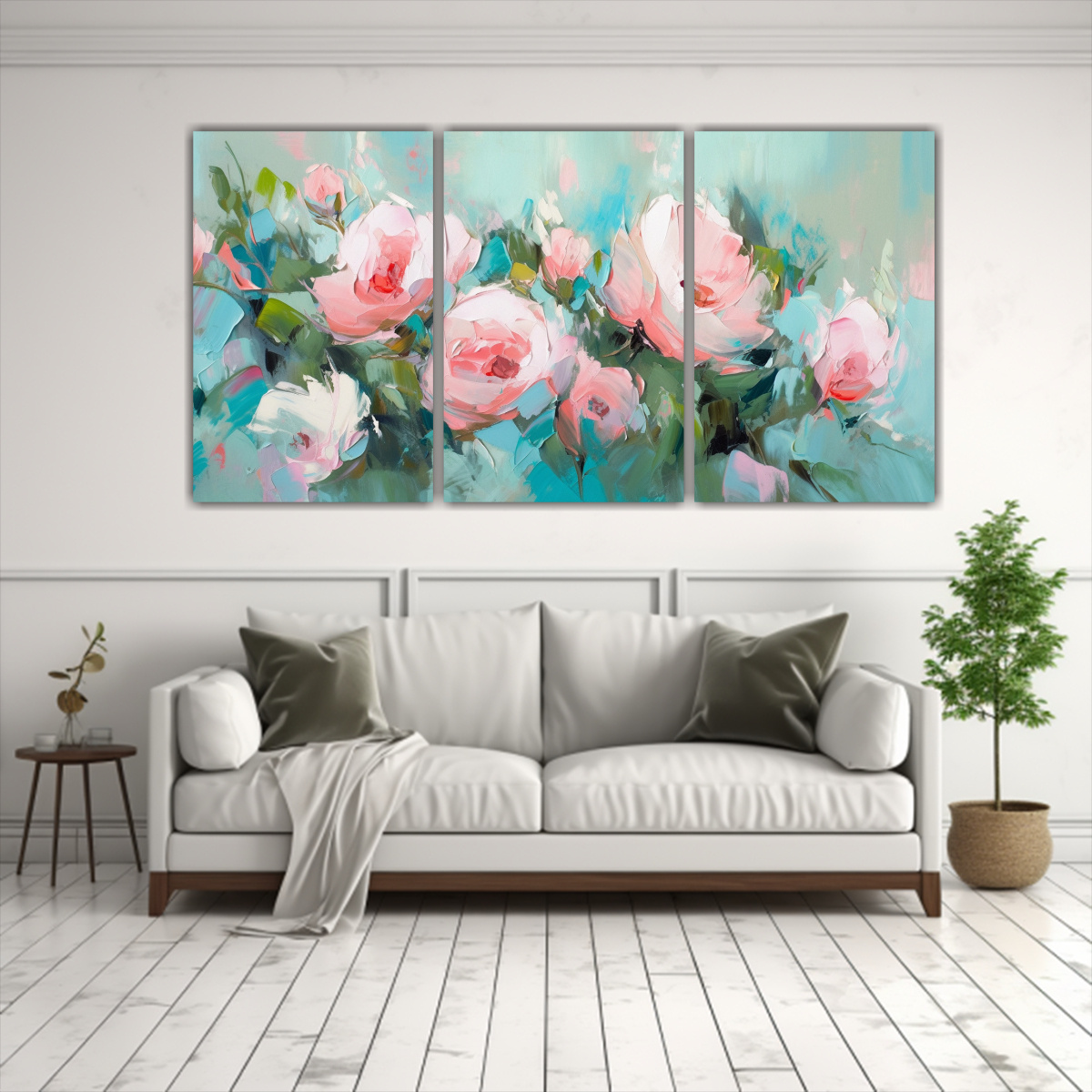 pintura-en-lienzo-tres-cuadros-composici-n-esquema-a-con-flores-de-colores-turquesa-y-rosa-en-decoraci-n-1