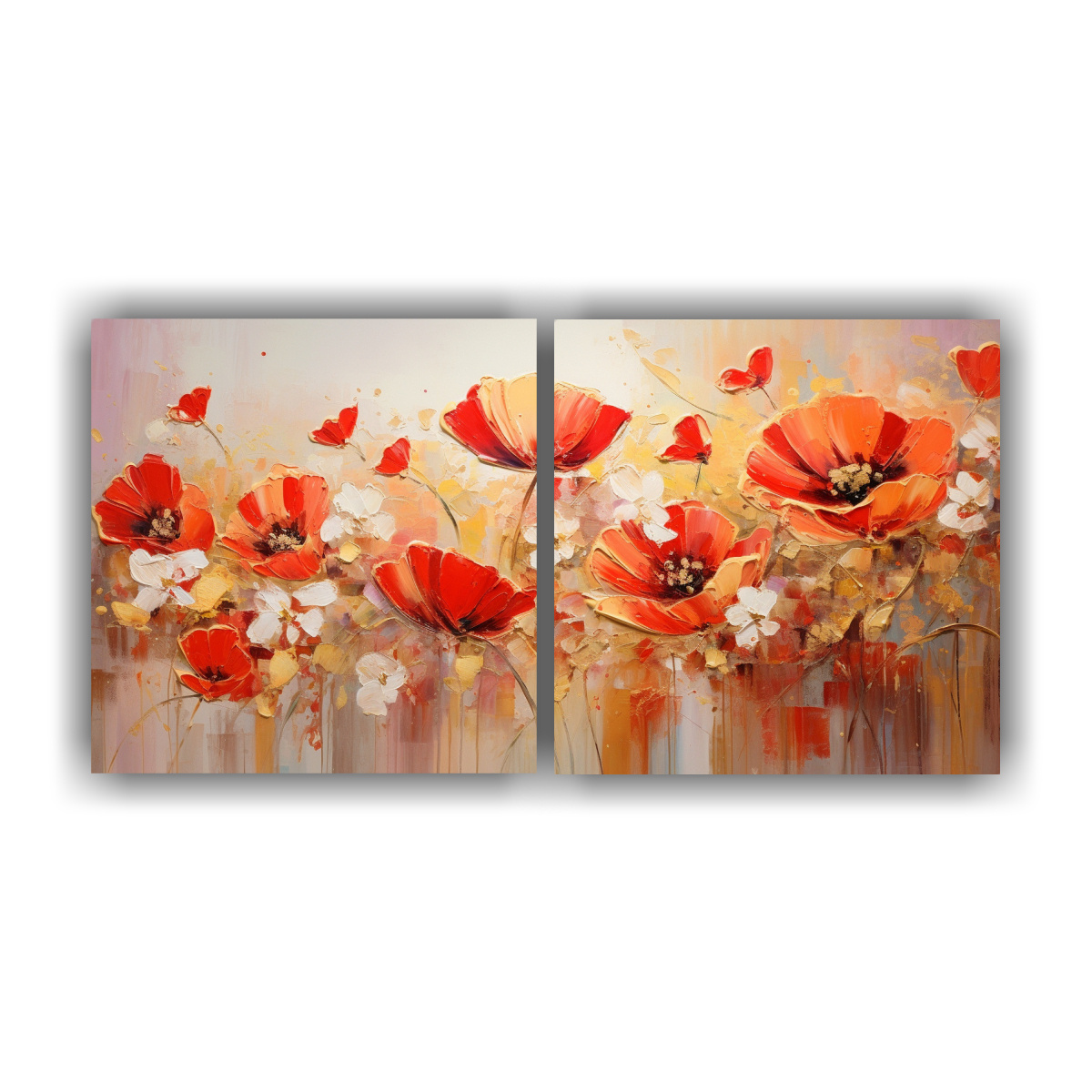 pintura-lienzo-horizontal-arte-gr-fico-rojo-y-dorado-flores-en-el-hogar