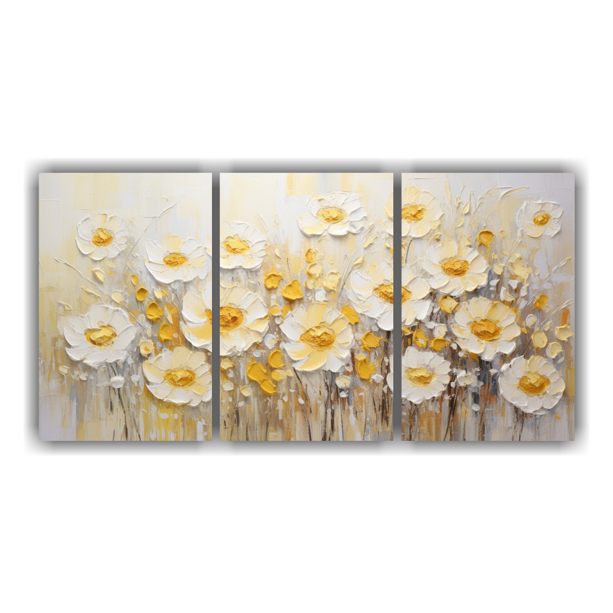 pintura-mural-de-flores-amarillas-y-blancas-en-lienzo