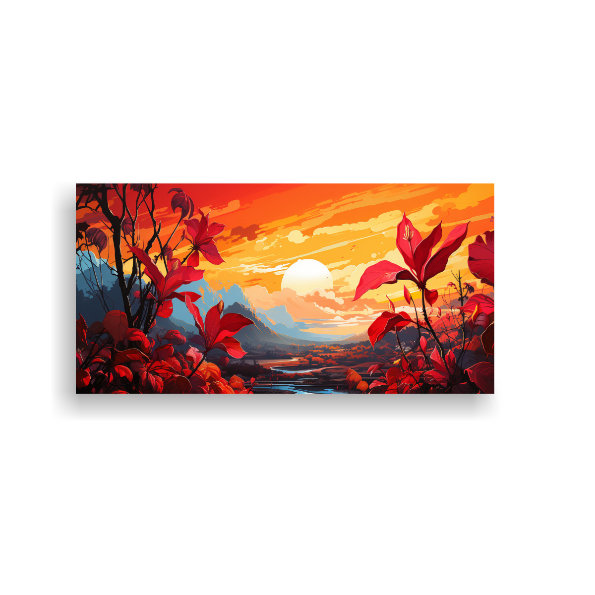 pintura-mural-sim-trica-de-rbol-de-pl-tano-en-colores-rojos-ambiente-neonoir-neopop-a