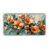 pintura-sobre-lienzo-de-flores-en-colores-turquesa-y-naranja-equilibrio-visual-de-concepto-de-bellas-artes