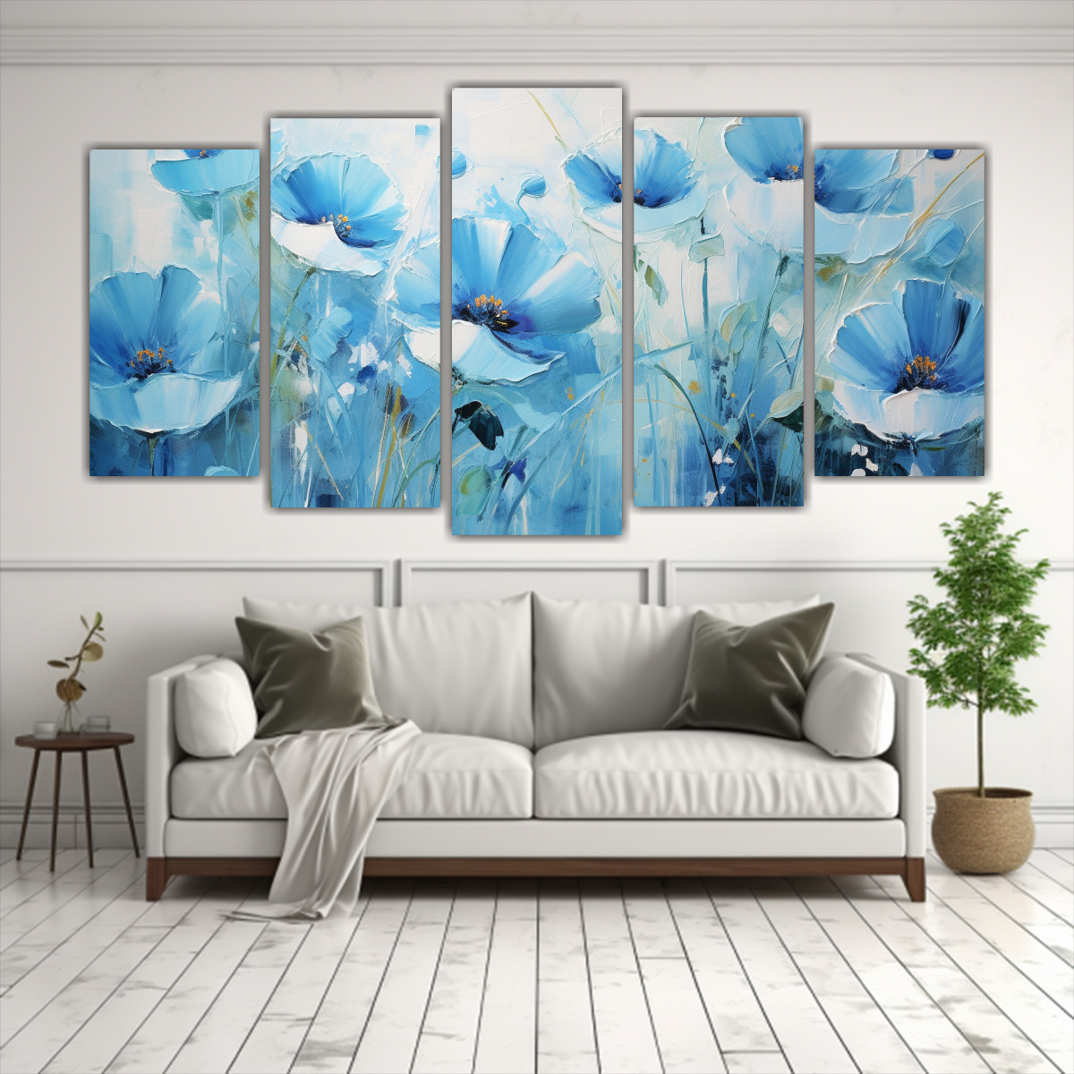 pintura-sobre-lienzo-estilo-cinco-cuadros-inspiraci-n-para-cuarto-en-colores-azules-y-flores-1