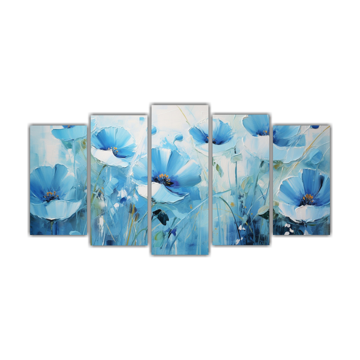 pintura-sobre-lienzo-estilo-cinco-cuadros-inspiraci-n-para-cuarto-en-colores-azules-y-flores