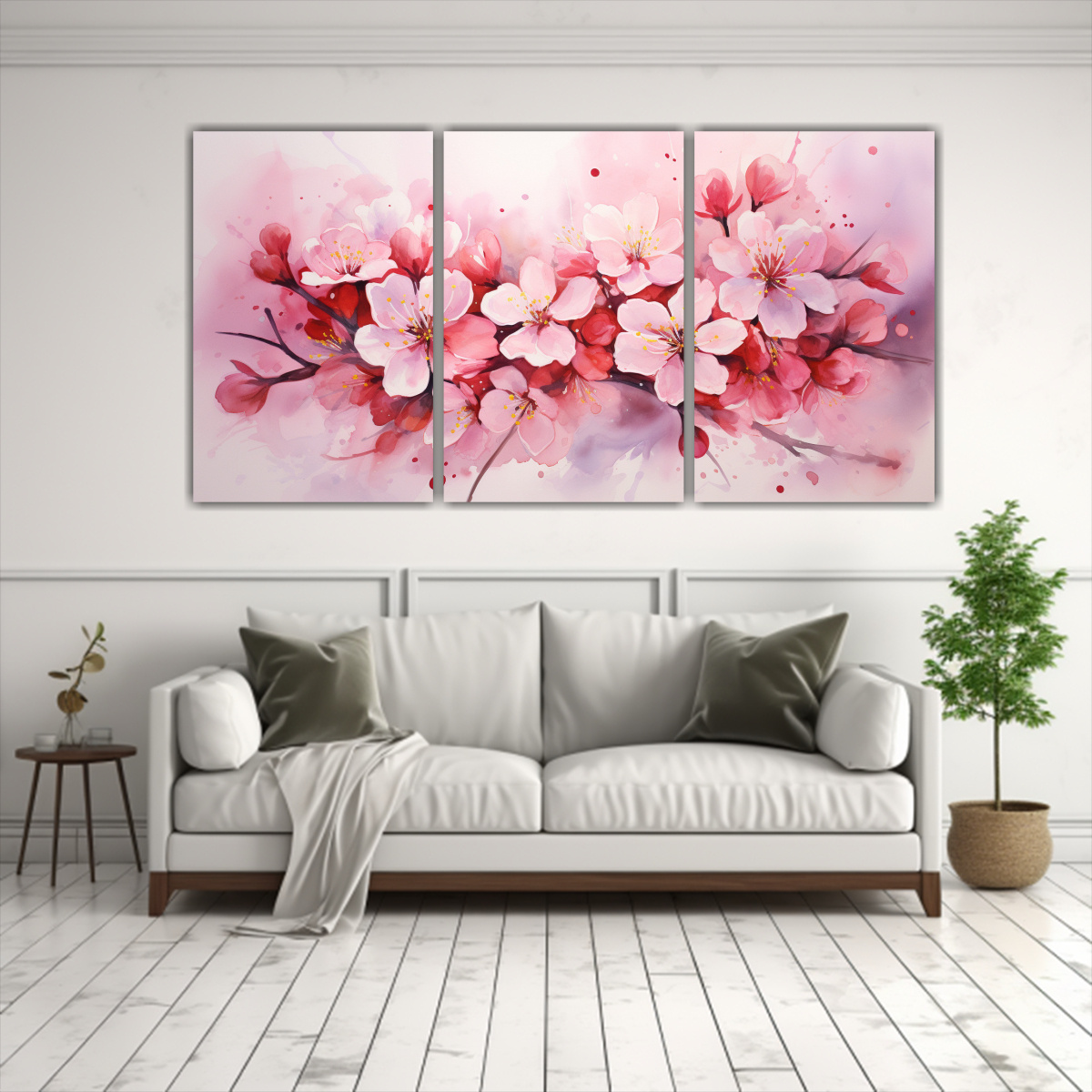 pinturas-abstractas-de-cerezo-rojo-y-rosa-en-lienzo-3-lienzos-horizontales-de-calidez-primaveral-1