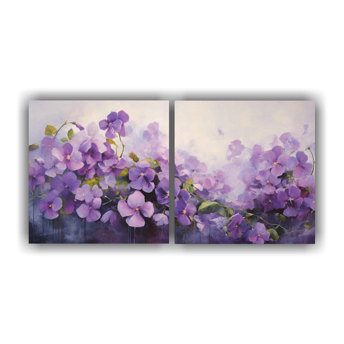 pinturas-abstractas-de-flores-violetas-en-tela-canvas-estilo-minimalista