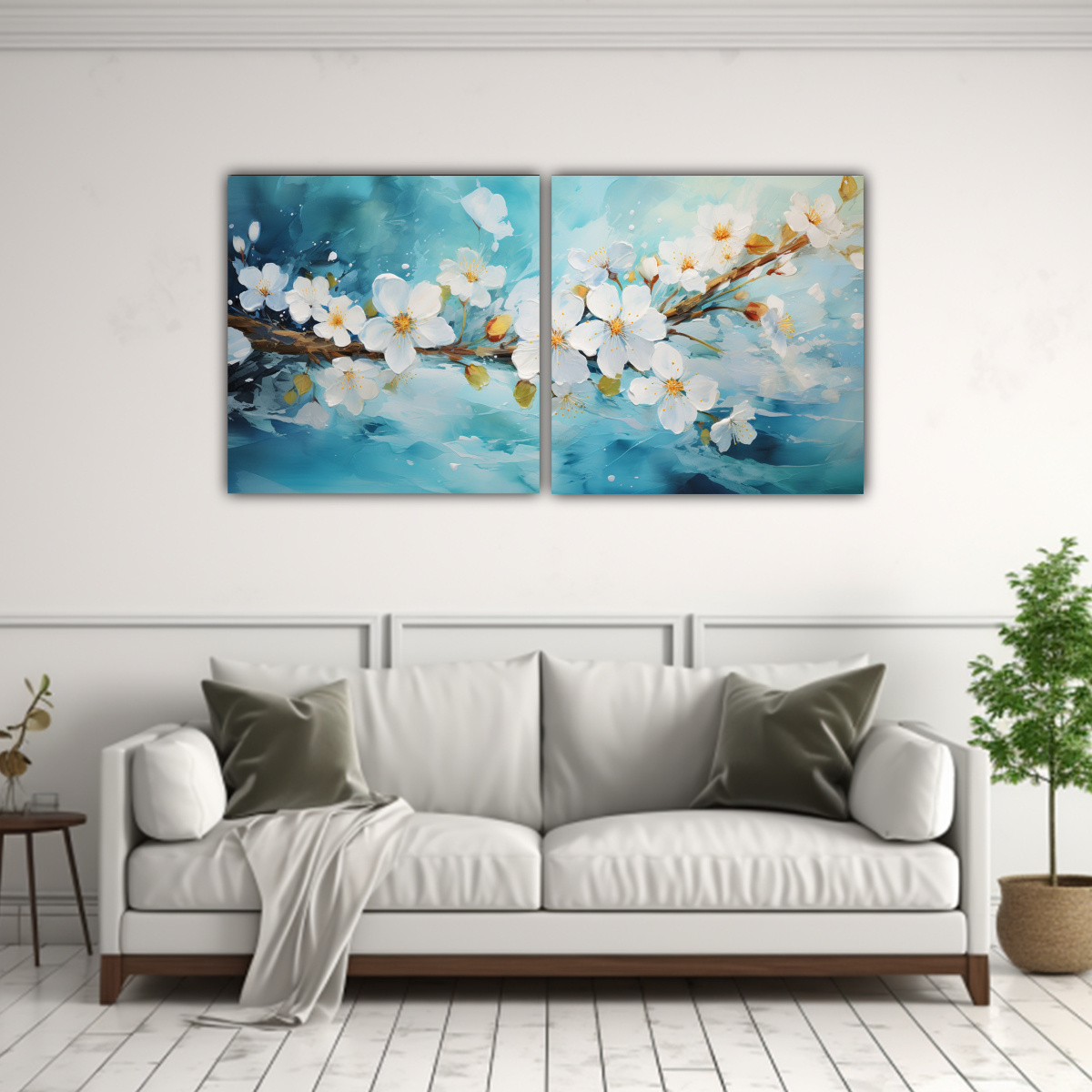 pinturas-de-dos-cuadros-de-composici-n-de-visi-n-de-cerezo-en-flor-amarillo-y-turquesa-1