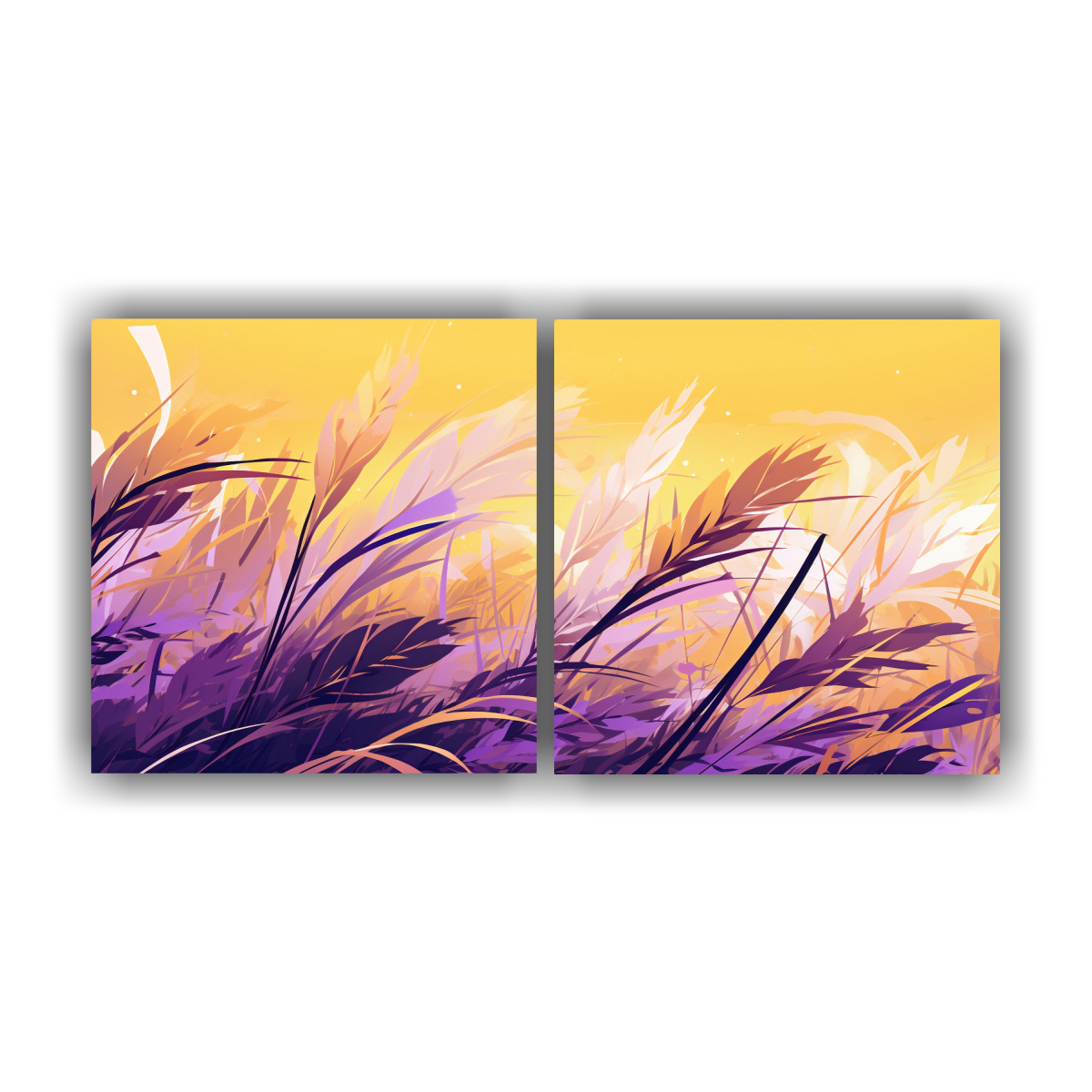 pinturas-decorativas-con-granos-de-arroz-amarillo-y-morado-en-atm-sfera-neonoir-