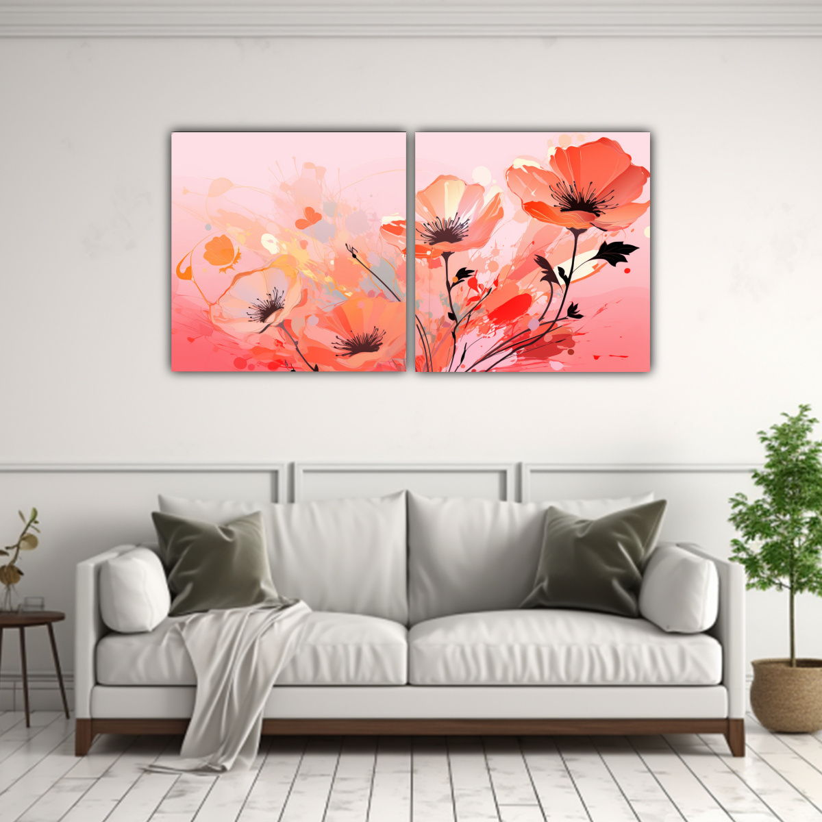 pinturas-decorativas-con-tem-tica-de-colores-naranja-y-rosa-en-ambiente-neonoir-1